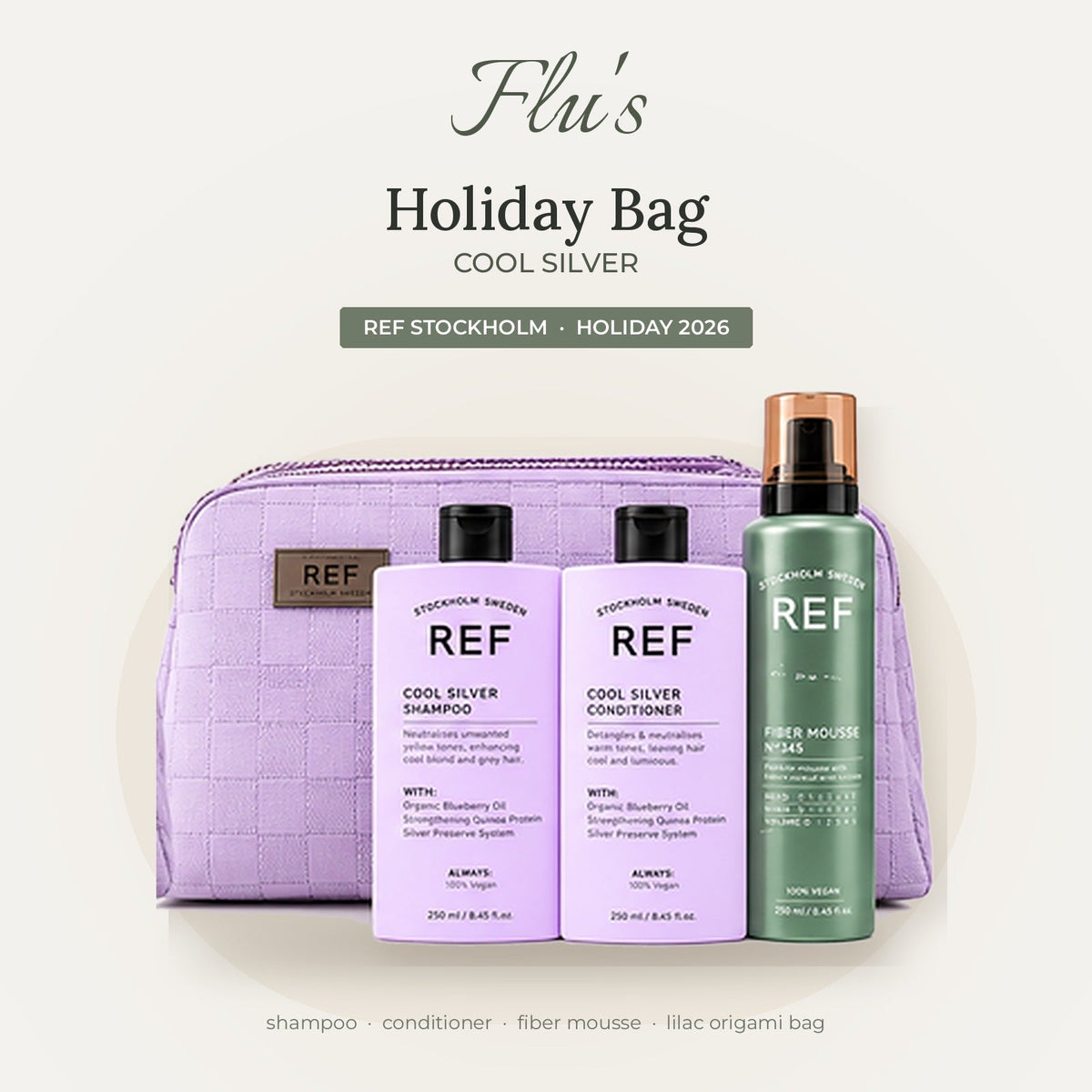 REF Holiday Bag Cool Silver in de Flu-vibe