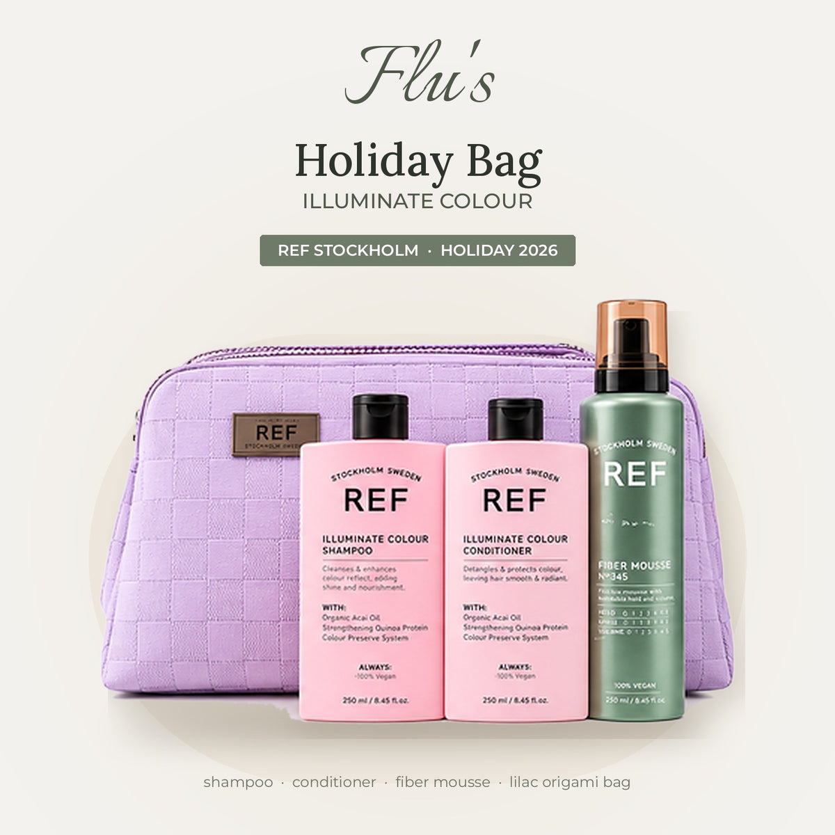 REF Holiday Bag Illuminate Colour in de Flu-vibe