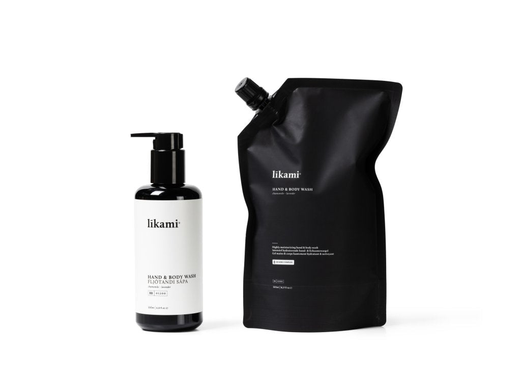 Hand & body wash cham.-lavender Refill 500ml - Flu Hair and Make-up