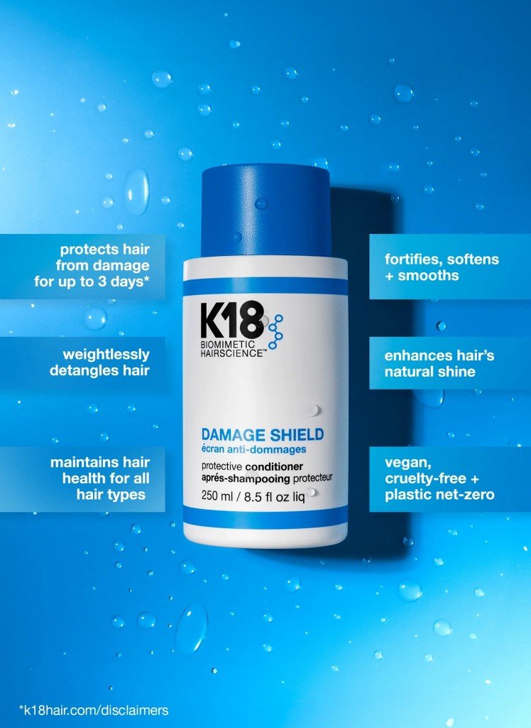 K18 DAMAGE SHIELD Protective Conditioner - Flu Hair and Make-up
