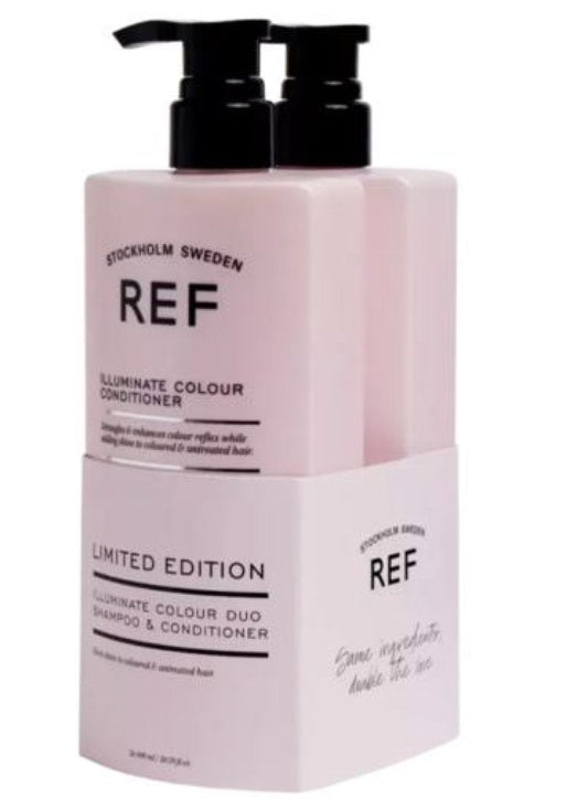 REF Duo Set Shampoo + Conditioner 600 ml Illuminat Colour - Flu Hair and Make-up