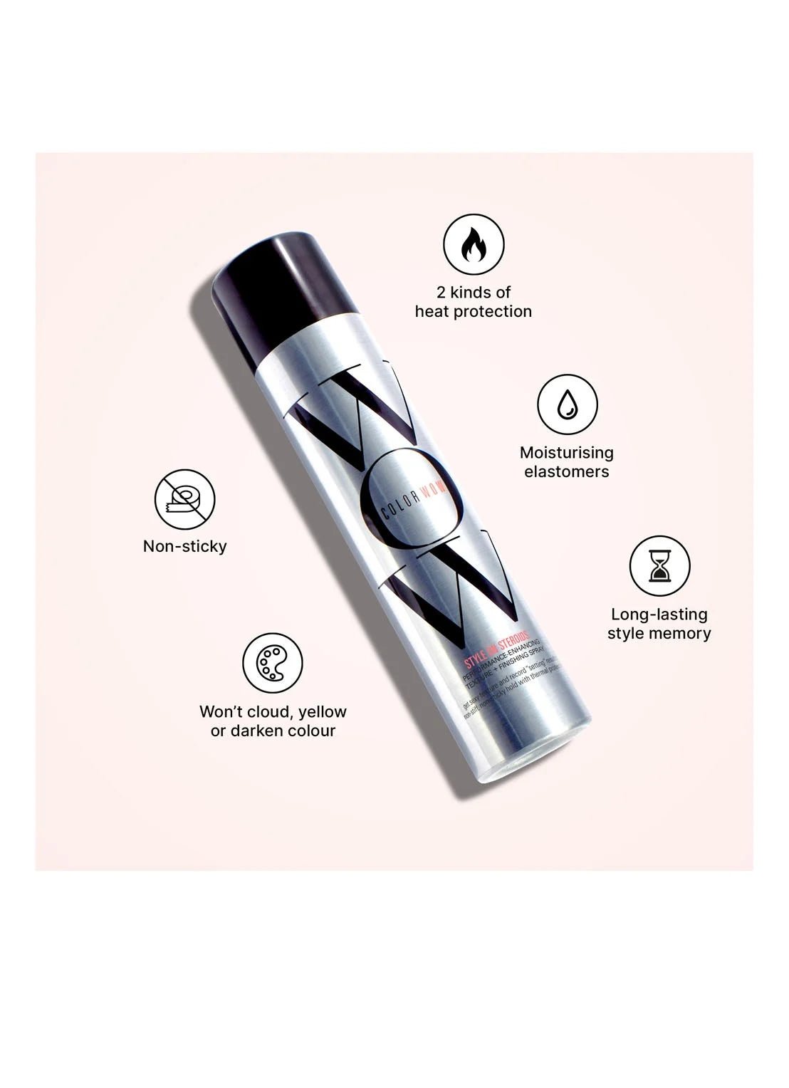 Style On Steroids Performance Enhancing Texture Spray - hittebeschermende haarspray - Flu Hair and Make-up